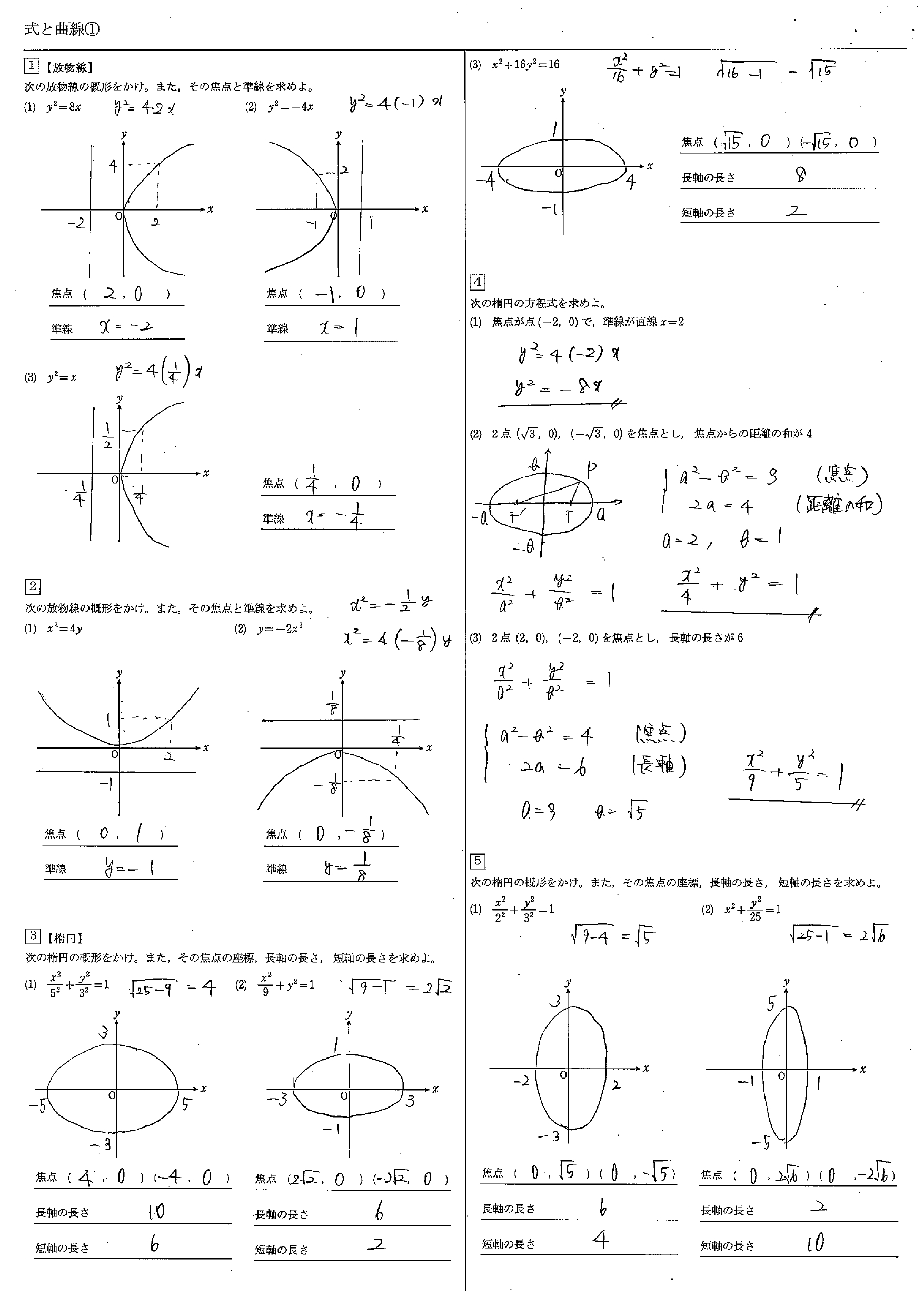 数Ⅲ　数学3　数3　式と証明　まとめ　一覧　解答　問題