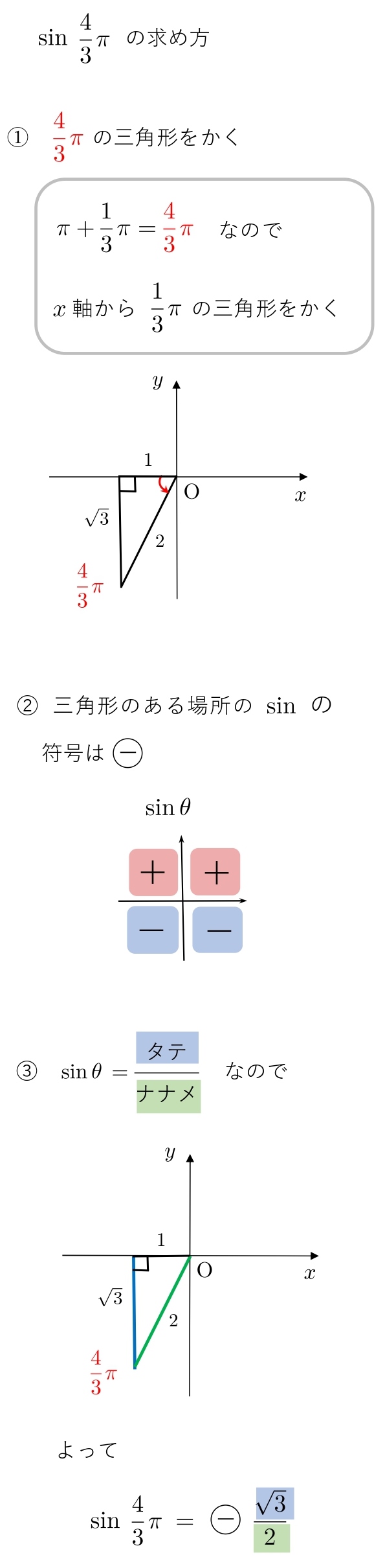 sin240 求め方　三角関数