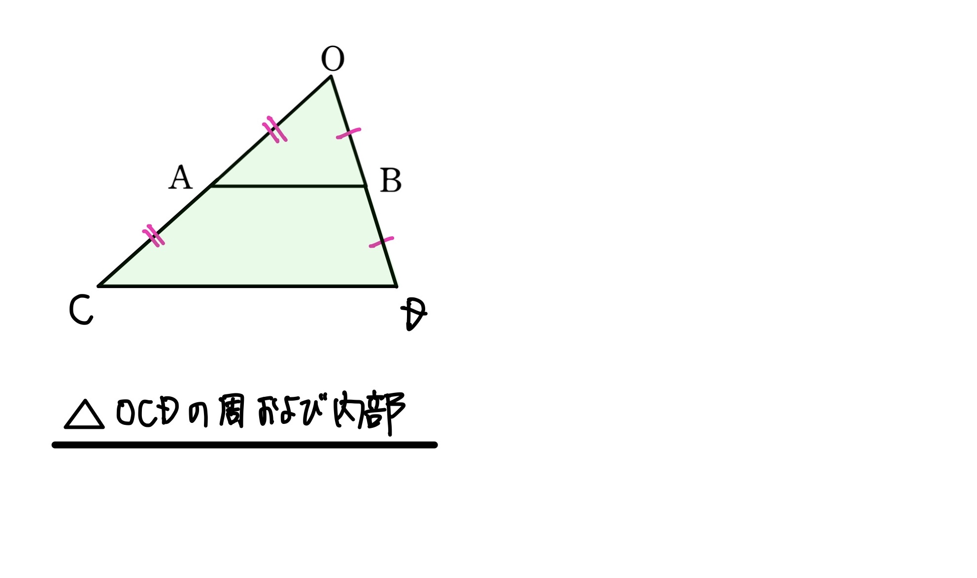 終点の存在範囲(三角形)　解答２