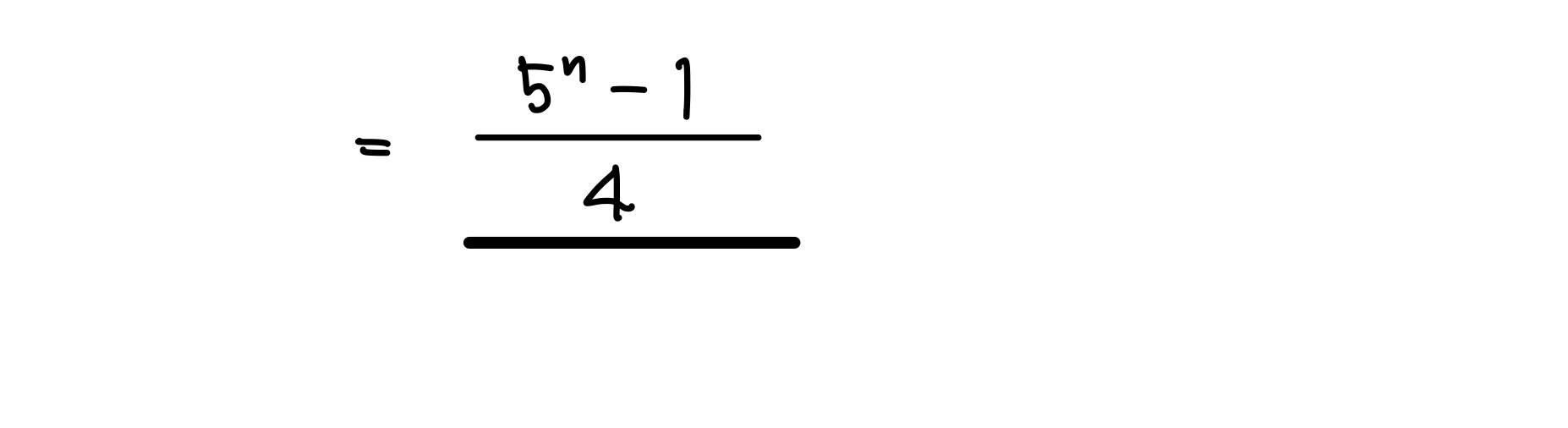 Σの計算(等比数列の和) 解答2